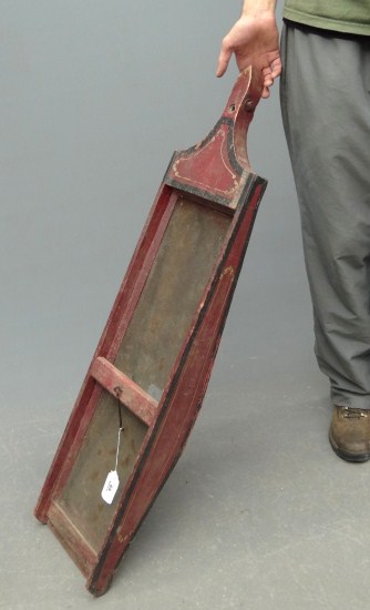 19th c. painted wheat separator. 44