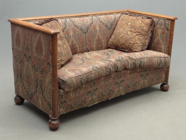 C 1900 s upholstered box type 16447c