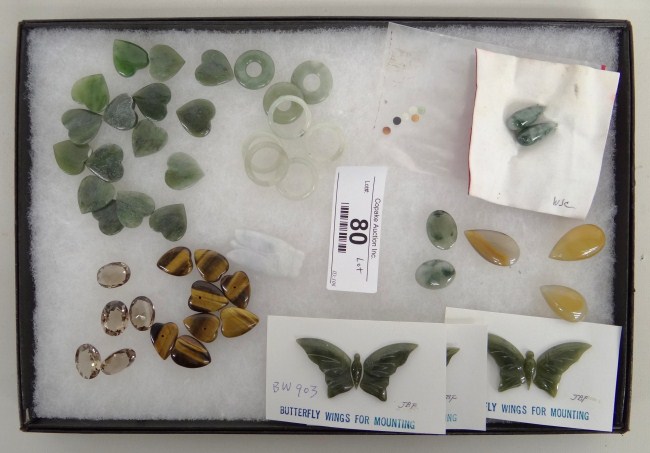Lot misc Asian Jade and various 16447e