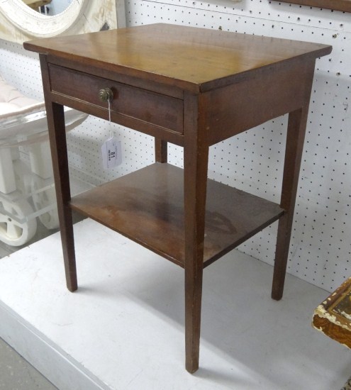 19th c. single drawer stand with