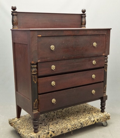 19th c Empire four drawer chest 1644b6