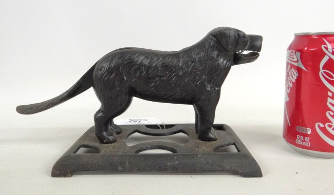 19th c. cast iron dog nutcracker.