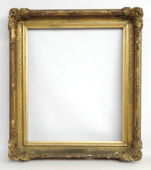 19th c. wood gesso and gilded frame.