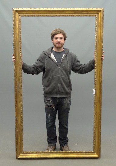 Large Louis XV gilded wooden frame.