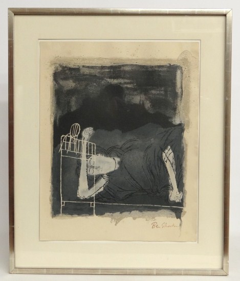 Ben Shahn lithograph from Rilke's