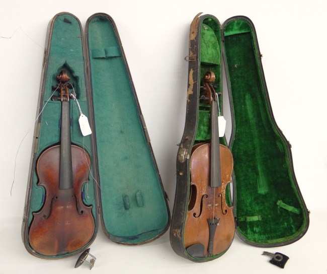 Lot two early violins including