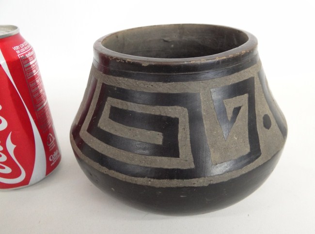 Native American pottery bowl marked