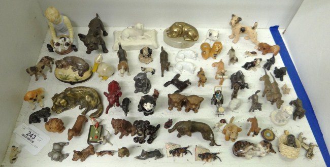Lot 68 miniature mostly dog figurines 164509