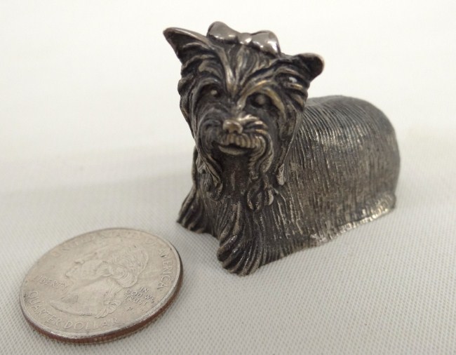Sterling silver S. Kirk & Son dog. 122