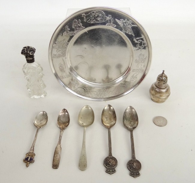 Sterling silver lot including Coronation 16454c
