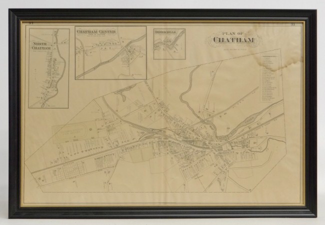 Vintage Plan Of Chatham map. Sight