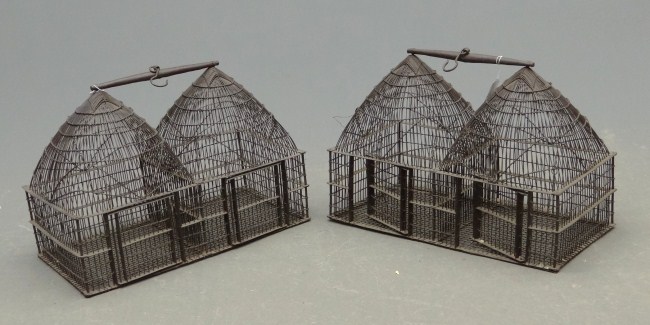 Lot two double wire birdcages  164588