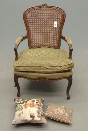 French style cane seat and back