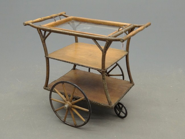 Vintage tea cart.