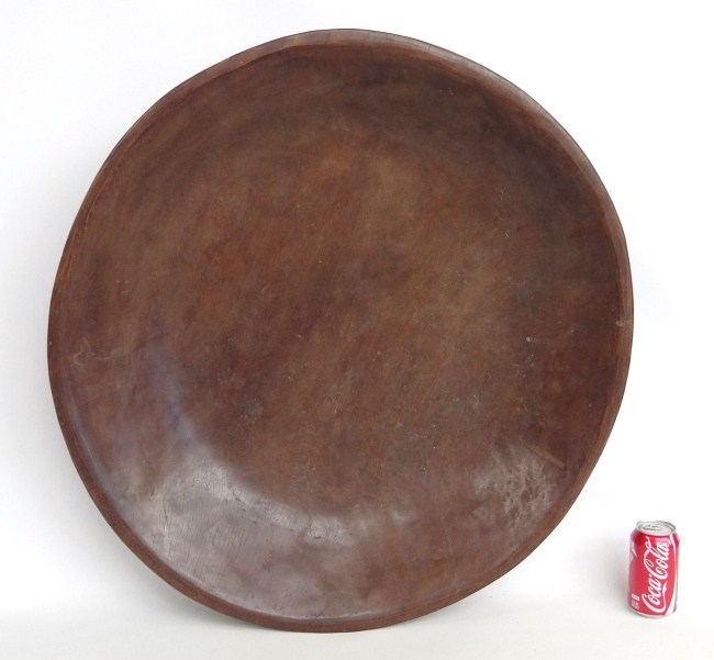 Primitive wooden bowl. 29'' Diameter.
