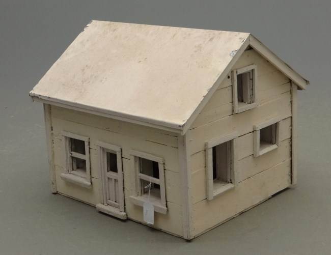 Early painted doll house. 27 1/2''