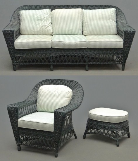 Wicker set consisting of couch