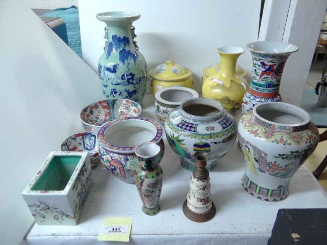 Asian porcelains lot 14 pcs including 1645f9