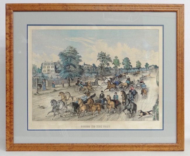 Early horse and carriage print