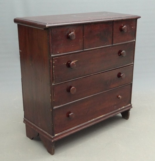 19th c blanket chest as found  164609