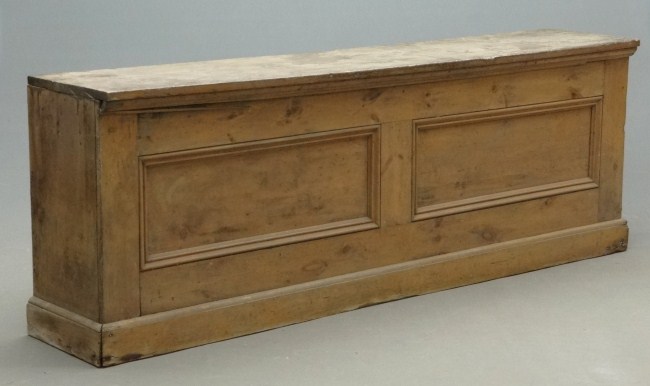 19th c. bar/counter with open back.