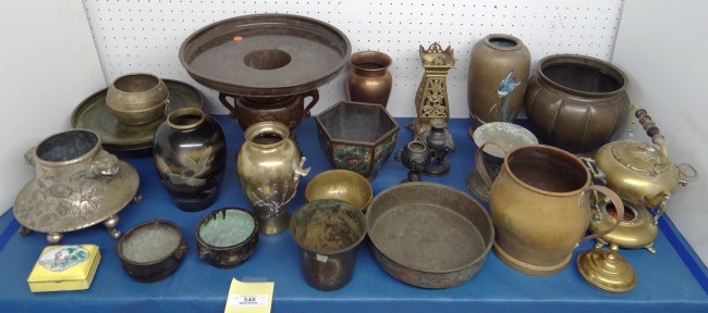 Lot over 25 pcs. Asian brass bronze