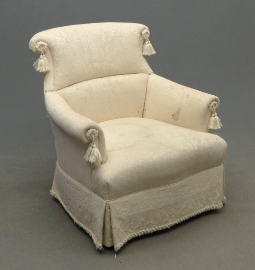 Decorative upholstered chair with