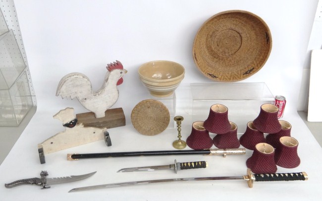 Misc lot including swords baskets 16465c