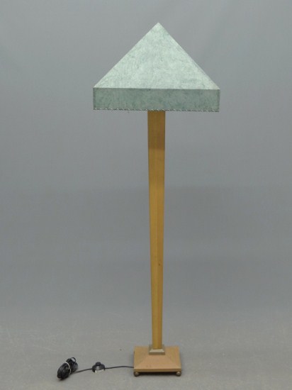 Decorative floor lamp with shade. Provenance