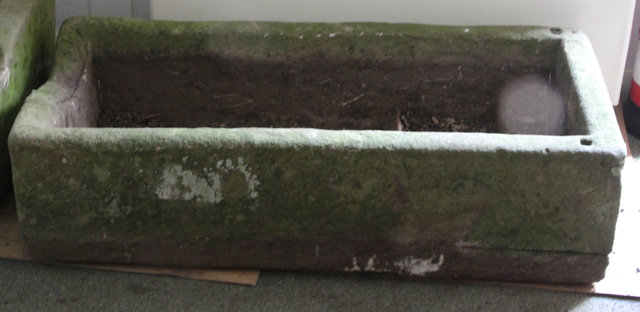 A rectangular stone trough 107cm 16466a