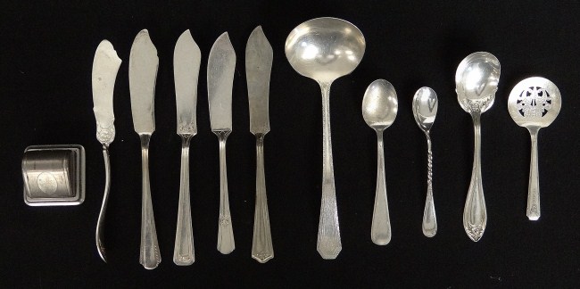 Misc sterling and silverplate 164663