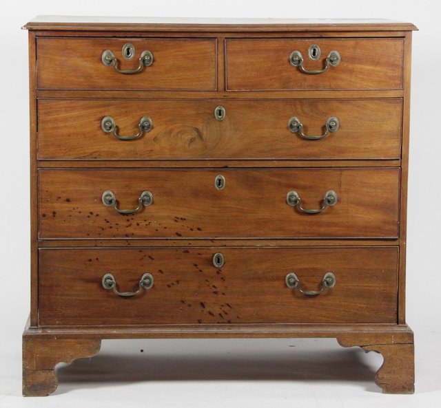 A George III mahogany chest fitted 16468b