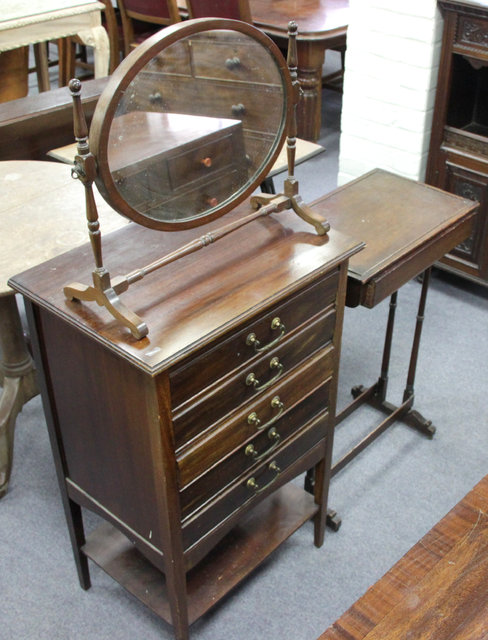 An Edwardian sheet music cabinet 16469a