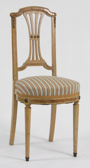 A Biedermeier salon chair with