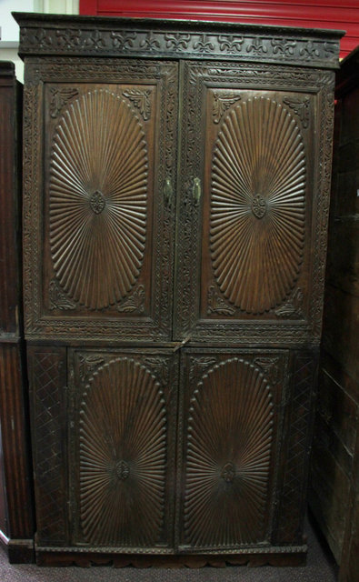 An Anglo Indian teak wardrobe the 164711