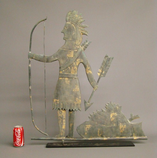 Indian with bow weathervane 28  162014
