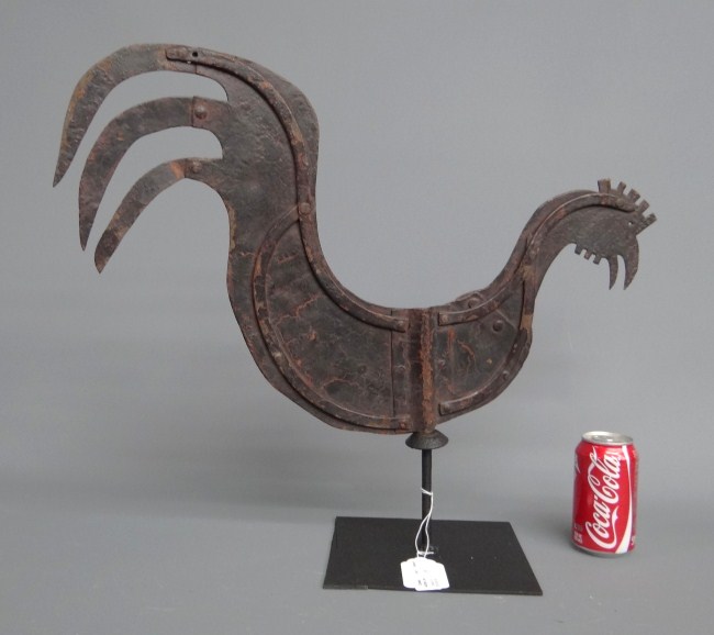Sheet metal rooster weathervane  162029