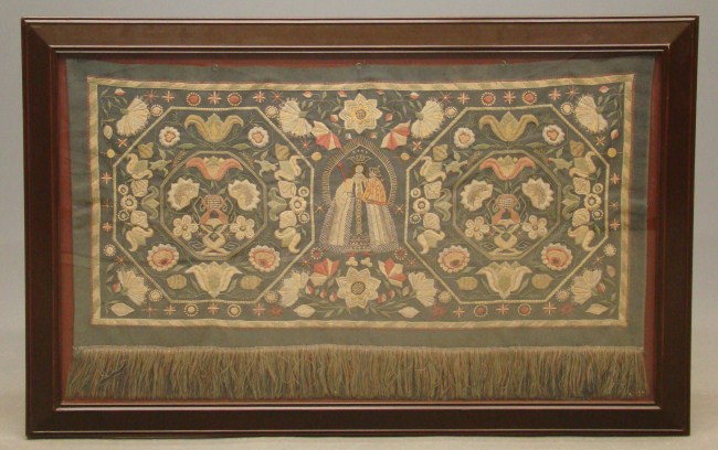 18th c. Swedish needlework having