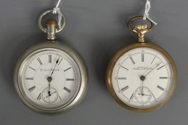 Lot 2 pocket watches. One signed