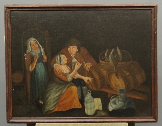 18th c. oil on canvas ''Prodigal