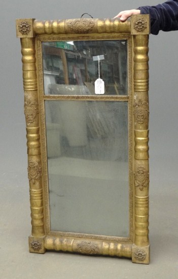 19th c split panel Federal mirror  162089