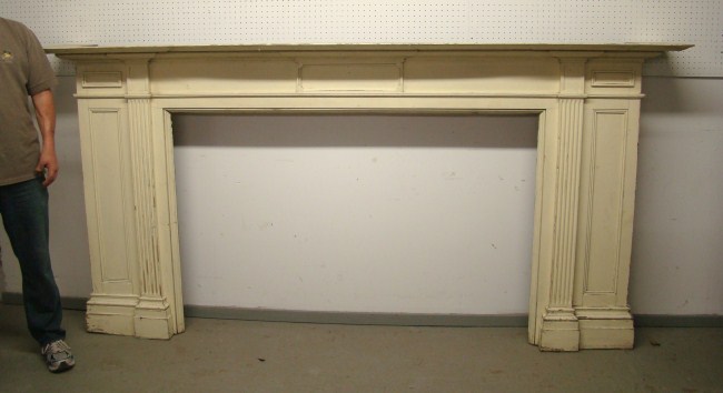 19th c. architectural fireplace mantle.