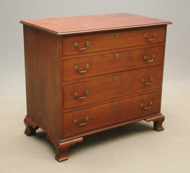 18th c cherry Chippendale chest 1620d0