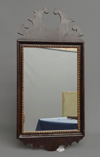 18th c. Queen Anne mirror. 13''