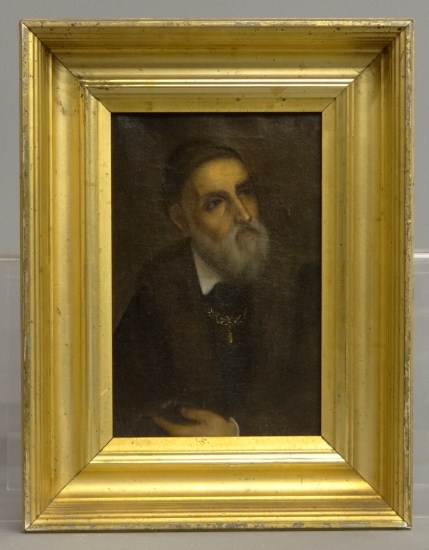 19th c. oil on canvas painting