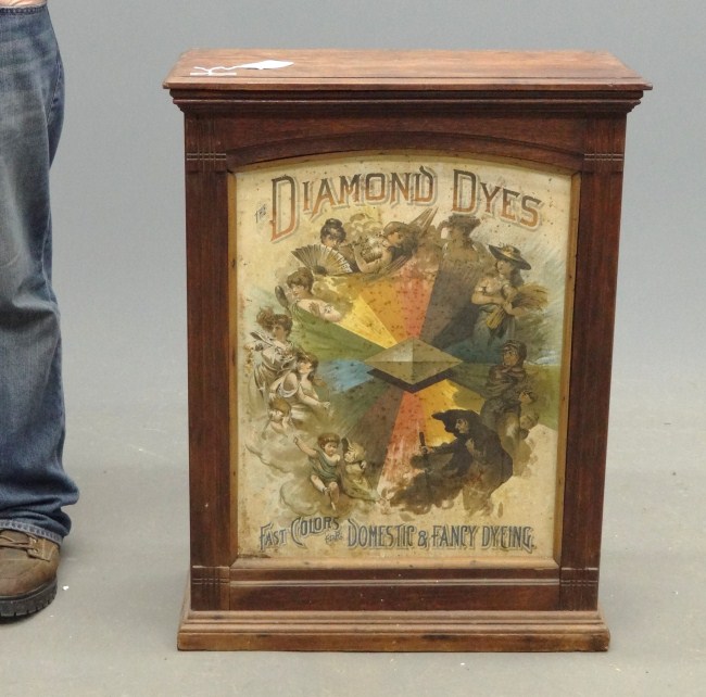 19th c. ''The Diamond Dyes'' cabinet.