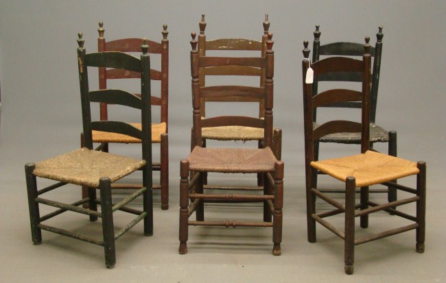 Set of six 18th c assembled Bergen 1620fd