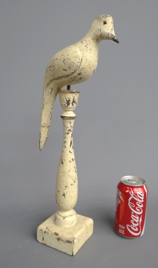 Folk art painted bird carving on 162120