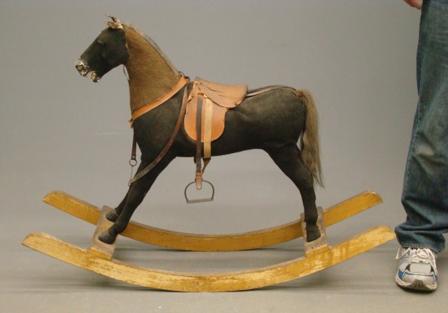19th c. rocking horse. 43 Length 31