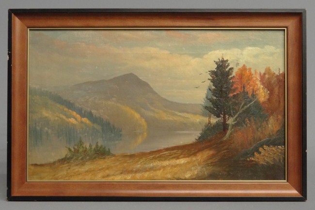 19th c oil on canvas Adirondack 162143